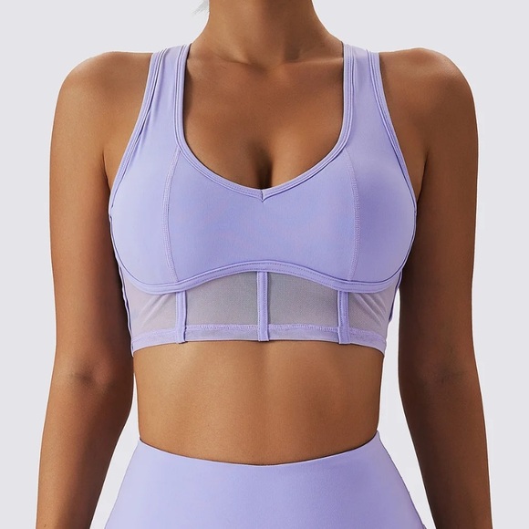Inspired by alo mesh corset style sports bra size small - Picture 3 of 8